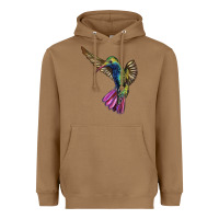 Toasted Coconut Broad Billed Hummingbird Heavyweight Hoodie - LillyAllenDesigns