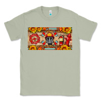 Firefighter Air Mask Sunflower And Elementary License Plate Classic Tee | Teevron