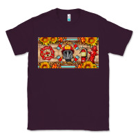 Plum firefighter air mask sunflower and elementary license plate Classic Tee - HRA Design Shop