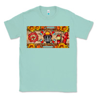 Seafoam firefighter air mask sunflower and elementary license plate Classic Tee - HRA Design Shop