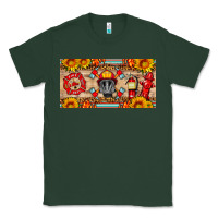 Sports Green firefighter air mask sunflower and elementary license plate Classic Tee - HRA Design Shop