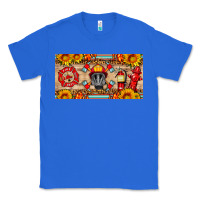 True Royal firefighter air mask sunflower and elementary license plate Classic Tee - HRA Design Shop