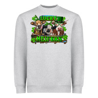 St Patricks Day Lucky Heifers Heavyweight Sweatshirt | Teevron