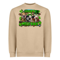 Mushroom St Patricks Day Lucky Heifers Heavyweight Sweatshirt - RanaPortraitStore