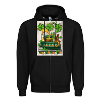 Black lucky truck Zipper Hoodie - AdoDesignShop