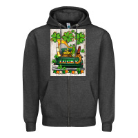 Charcoal Heather lucky truck Zipper Hoodie - AdoDesignShop