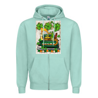 Seafoam lucky truck Zipper Hoodie - AdoDesignShop