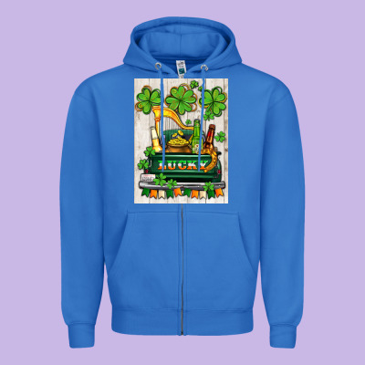 Lucky Truck Zipper Hoodie Designed By Adodesignshop