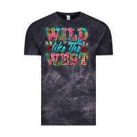 Cloud Black wild like the west Vintage Tee - Zillion Design Studio