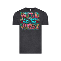Vintage Black wild like the west Vintage Tee - Zillion Design Studio
