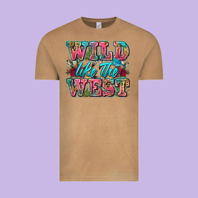 Wild Like The West Vintage Tee Designed By Zillion Design Studio