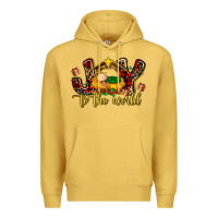 Antique Gold Baby Jesus Joy To The World Premium Hoodie - MaliasSmallBusiness