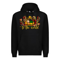 Black Baby Jesus Joy To The World Premium Hoodie - MaliasSmallBusiness