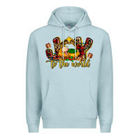 Blue Mist Baby Jesus Joy To The World Premium Hoodie - MaliasSmallBusiness