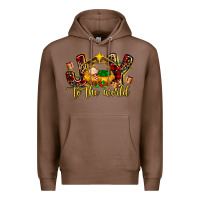 Chestnut Baby Jesus Joy To The World Premium Hoodie - MaliasSmallBusiness