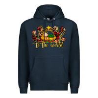 Navy Baby Jesus Joy To The World Premium Hoodie - MaliasSmallBusiness