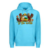 Ocean Blue Baby Jesus Joy To The World Premium Hoodie - MaliasSmallBusiness