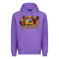 Purple Baby Jesus Joy To The World Premium Hoodie - MaliasSmallBusiness