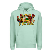 Seafoam Baby Jesus Joy To The World Premium Hoodie - MaliasSmallBusiness