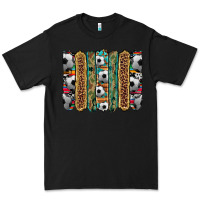 Black soccer camouflage serape cowhide turquoise leopard glitter  brushstrok Premium Tee - Artiststas