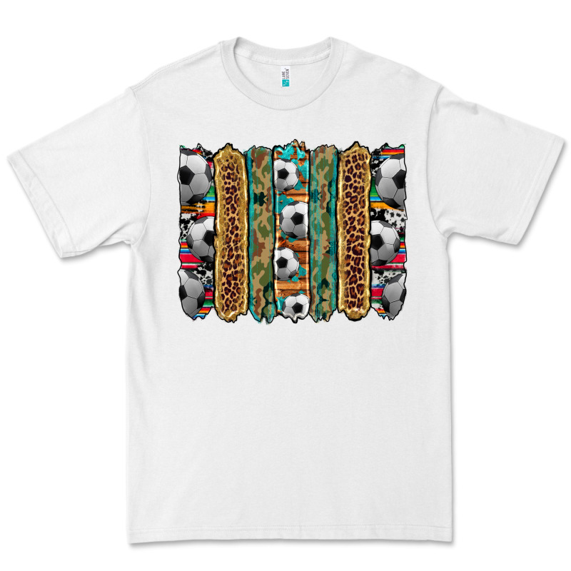 Soccer Camouflage Serape Cowhide Turquoise Leopard Glitter  Brushstrok Premium Tee by Artiststas | Teevron