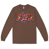 Chestnut valentine's day farm trucks farm animals Long Sleeve Tee - FaDigitalArtStudio