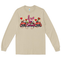 Mushroom valentine's day farm trucks farm animals Long Sleeve Tee - FaDigitalArtStudio