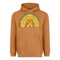 Meerkat childhood cancer awareness rainbow (1) Heavyweight Hoodie - Jasminsmagicworld