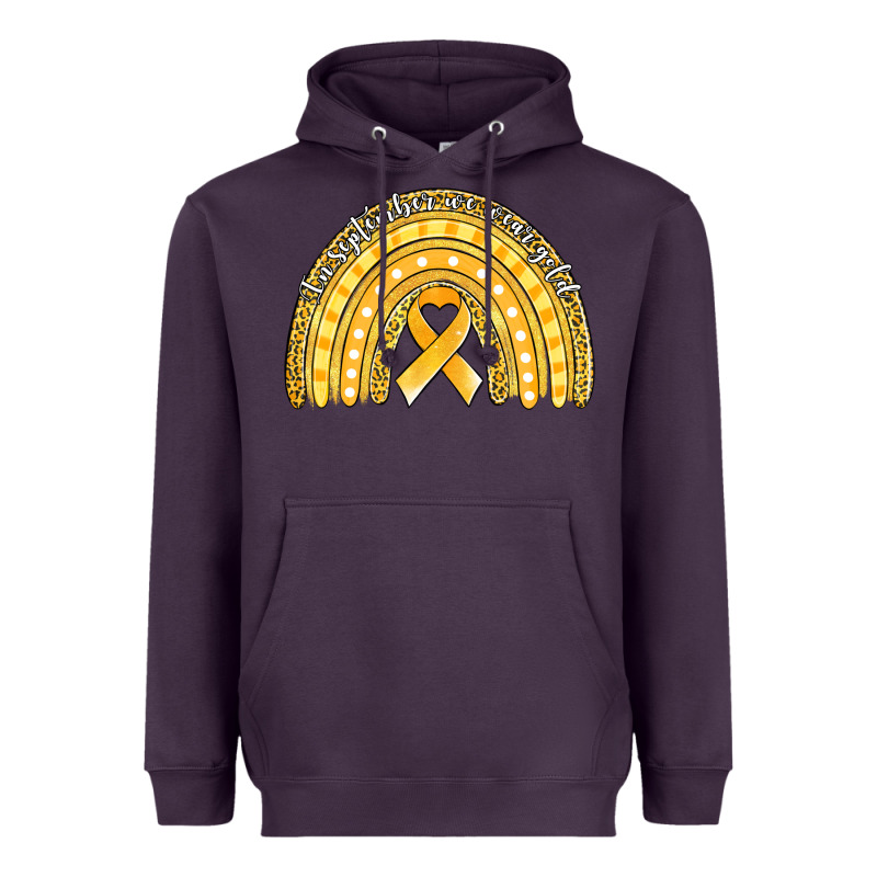 Childhood Cancer Awareness Rainbow (1) Heavyweight Hoodie by Jasminsmagicworld | Teevron