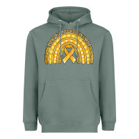 Sage childhood cancer awareness rainbow (1) Heavyweight Hoodie - Jasminsmagicworld