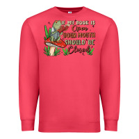 Cardinal if my book is open your mouth should be closed malia Premium Sweatshirt - MaliasSmallBusiness