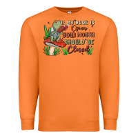 Carrot if my book is open your mouth should be closed malia Premium Sweatshirt - MaliasSmallBusiness