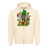 Sandshell little cows and st patricks party Zipper Hoodie - AdoDesignShop