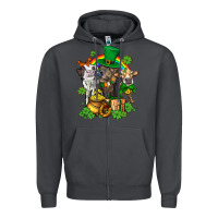 Smoke little cows and st patricks party Zipper Hoodie - AdoDesignShop