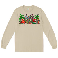 Mushroom hello summer Long Sleeve Tee - CowhideDigitalArt