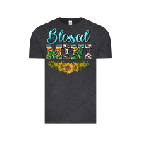 Vintage Black blessed mini Vintage Tee - BarkalooDesign