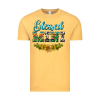 Vintage Mustard blessed mini Vintage Tee - BarkalooDesign