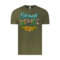 Vintage Olive blessed mini Vintage Tee - BarkalooDesign