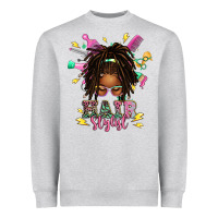 Afro Locs Hair Stylist Messy Bun Tbw Heavyweight Sweatshirt | Teevron