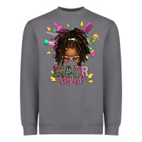 Storm afro locs hair stylist messy bun tbw Heavyweight Sweatshirt - texasbilliewilder