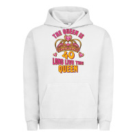 Pigment Lunar Rock the queen is 40 long live the queen Urban Hoodie - Jasminsmagicworld