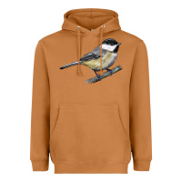 Meerkat Black Capped Chickadee Heavyweight Hoodie - LillyAllenDesigns