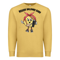 Antique Gold boujee ballpark babe Premium Sweatshirt - MaliasSmallBusiness