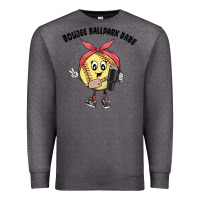 Charcoal Heather boujee ballpark babe Premium Sweatshirt - MaliasSmallBusiness