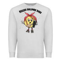 Dove Grey boujee ballpark babe Premium Sweatshirt - MaliasSmallBusiness