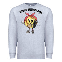 Heather Grey boujee ballpark babe Premium Sweatshirt - MaliasSmallBusiness