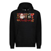 Black Howdy Christmas Santa Premium Hoodie - NancyCooperArtShop