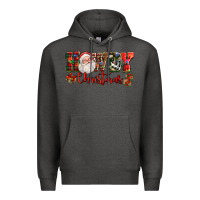 Charcoal Heather Howdy Christmas Santa Premium Hoodie - NancyCooperArtShop