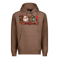 Chestnut Howdy Christmas Santa Premium Hoodie - NancyCooperArtShop