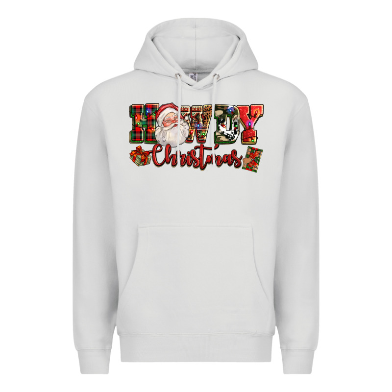 Howdy Christmas Santa Premium Hoodie by NancyCooperArtShop | Teevron